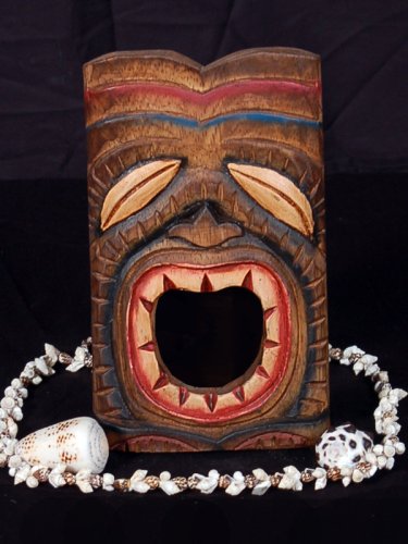 TIKI MASK 8″ WALL PLAQUE – ART DECO