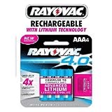 Rayovac AAA 4.0 Advanced Lithium rechargeable Batteries 4pk (4 Batteries)