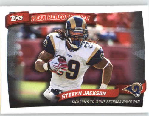 2010 Topps Peak Performance #PP12 Steven Jackson - St. Louis Rams (Football Cards)