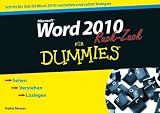 Word 2010 für Dummies Ruck-Zuck (Fur Dummies)