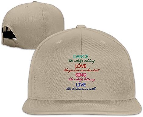 Dance Love Sing Live Comfortable Sports Caps AdultStars Hip-Hop