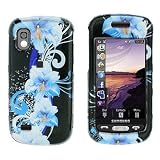 Blue Flower Snap on Hard Skin Faceplate Cover Case for Samsung Solstice A887
