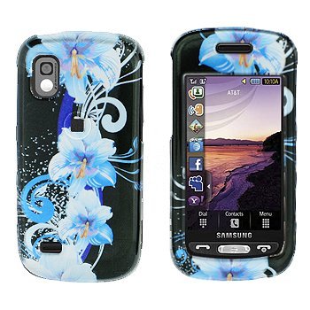 New Blue Flower Art Color Design Samsung Solstice A887 Snap on Cell Phone Case New Blue Flower Art Color Design Samsung Solstice A887 Snap on Cell Phone Case