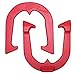 Alan Francis Signature Professional Pitching Horseshoes- Made n The USA! (Red- Single Pair (2 Shoes))