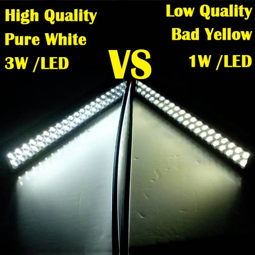 Eyourlife 72w 14 4300LM Spot Light Bar LED Work off Road Fog Driving