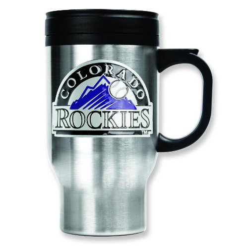 MLB Colorado Rockies Stainless Steel Travel Mug 16oz