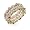 Eve's Addiction Aubrey's Triple Tone Diamond CZ Ring Set, 6