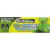 Eco-smartbags Tall Kitchen Trash Bags, 13-Gallon, 24-Count Boxes (Pack of 6)