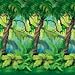 Jungle Trees Backdrop Party Supplies
