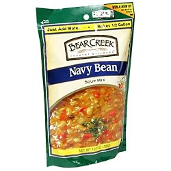Bear Creek Country Kitchens Navy Bean Soup Mix, 10.7 Ounce Bags (Pack of 6)