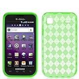 Neon Green TPU Candy Rubber Flexi Skin Case Cover for Samsung Galaxy S 4G P ....