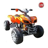 crooza � QUAD / ATV **DUO MOTORI** Macchina bambino Macchine e Moto elettriche Veicolo Elettrico Veicoli Elettrici - Cavalcabile Auto Elettrica 12V per Bambini ARANCIONEdi CROOZA �