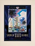 Matted 10.5 x 14 Super Bowl XXIX Program Print | Details: 1995, 49ers vs Chargers