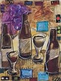 Wine Cellar l, Art Poster by Tanya M. Fischer, size 13 x 17
