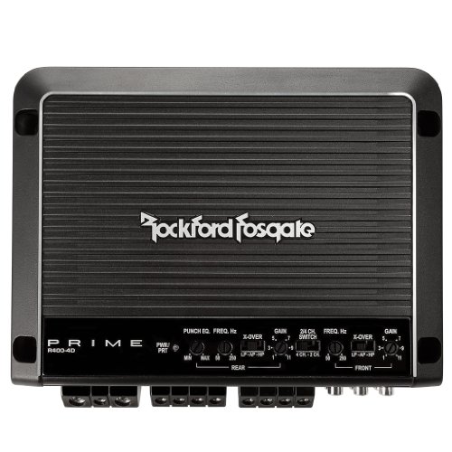 Rockford Fosgate R400-4D 400 Watt Full-Range Class-D 4-Channel Amplifier Rockford Fosgate R400-4D 400 Watt Full-Range Class-D 4-Channel Amplifier