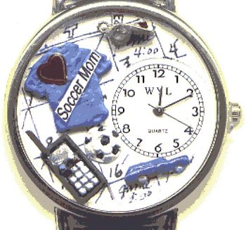 Whimsical Watches Watches, Soccer Mom Gold Watch, Womens Watches, Womens Whimsical Watches Watches