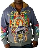 ED HARDY Christian Audigier Mens Long Sleeve Zip Hoodie Size L 5152E1vjb9L. SL160 ED HARDY Christian Audigier Mens Long Sleeve Zip Hoodie Size L