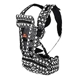 抱っこ紐 防寒 片肩でも両肩でも使える抱っこ紐 lanova ベビーキャリア 新生児から使える抱っこひも One メッシュ おんぶもできる (スリーピングフード付き) ブラック