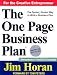 The One Page Business Plan: Start with a Vision, Build a Company! [With CDROM]