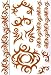 Gold Mysterious Temporary Tattoo