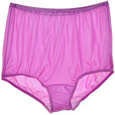 Set of 3 Vanity Fair 15712 Impatent Pink Perfectly Your Nylon Women's Brief Panty (8-XL)