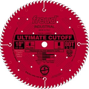 Freud LU85R010 10-Inch 80 Tooth ATB Ultimate Cut-Off Saw Blade with 5 8-Inch Arbor and PermaShield... by 