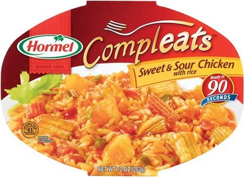 Hormel Compleats Sweet & Sour Chicken with Rice, 10-Ounce Microwavable Bowls (Pack of... by Chicken with Rice