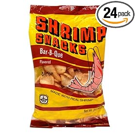Marco Polo Shrimp Chips, Bar-B-Que (BBQ) Flavor, 2.5-Ounce Bags (Pack of 24)