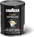 Lavazza Italian Coffee, Caffe Espresso, 100% Premium Arabica Ground Coffee, 8-Ounce Cans (Pack of 4)
