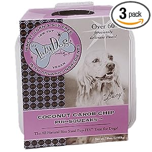 Click to buy Gourmet Dog Treat: The Lazy Dog Cookie Co Inc Coconut Carob Chip Pup-squeaksfrom Amazon!