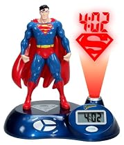 Superman 3D Sculpted Time Projection Alarm Clock