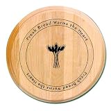Round Branded Board With Fresh Bread Design