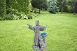 saint st francis statue home garden sculpture birdbath (The Digital Angel)