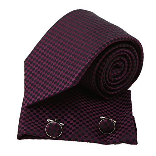 EAC1C01 Designer Goods Classic Silk Checkers Mens Necktie Multicolors By Epoint