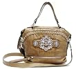 Guess Blondie Satchel in Mocha (GUESS HANDBAGS, PURSES, BAGS)