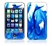 Blue Flame Decorative Skin Cover Decal Sticker for Apple 2G iPhone (1st Gen)