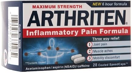 Arthriten, Inflammatory Pain Formula, Maximum Strength - 28 ea, 2 Pack