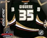 J.S. Giguere Autographed/Hand Signed Anaheim Ducks Black Reebok Premier Jersey