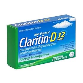 Claritin-D Allergy And Congestion 12Hour Tablets-10 Ea