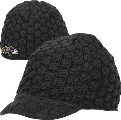 Reebok Baltimore Ravens Women's Visor Knit Hat One Size Fits All
