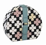 Wolf Designs Carnaby Small Round Leather Travel Jewel Case #344843
