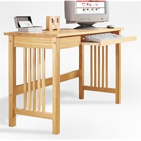 Mission Computer Desk - Natural by Grand Alliance