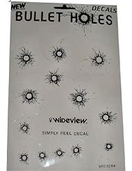Sports: Wideview Scope Mount WSM-5BDH 5 Bullet Hole Decals - Wideview Scope Mount