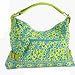 Maggi B French Country Kiwi Blossom Quilted Large Hobo Tote