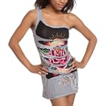 Ed Hardy Women's Torn Wings Dress
