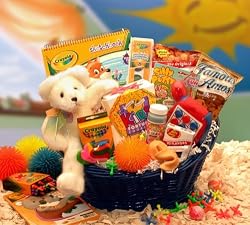 "Kids Stop" Busy Activity Gift Basket for Children