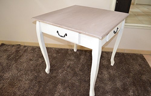 Wohnzimmertisch Beistelltisch Couchtisch Sofatisch Tisch Tischchen Stubentisch Used Shabby Chic 70 x 70 cm - 5