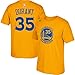 adidas Kevin Durant Youth Golden State Warriors Gold Name and Number Jersey T-Shirt