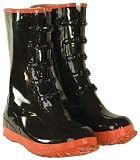 CLC Rain Wear 5 Buckle Black and Red Rubber Boot