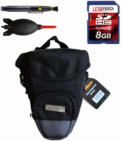 Accessory Kit for Canon EOS Rebel SL1 + Velsey Deluxe Zoom Bag + Giotto's Air Blower + Lens Pen Cleaning System + 8GB